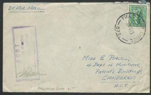 AUSTRALIA 1943 cover FIELD POST OFFICE 072 cds - Adelaide River N.T........60452