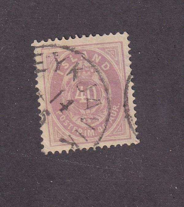 ICELAND # 18 VF-LIGHT USED CAT VALUE $57+