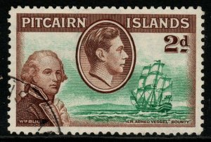 PITCAIRN ISLANDS SG4 1940 2d GREEN BROWN FINE USED