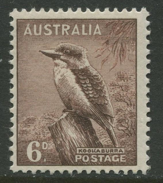 Australia - Scott 173 -  Kangaroo -1938- MLH - Perf.15 x 14 - Single 6d stamp