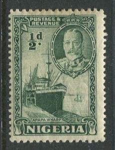 Nigeria - Scott 38 - KGV Definitive -1936 - Mint - Single 1/2p Stamp