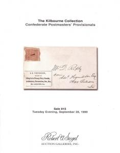 Siegel: Sale # 815  -  The Kilbourne Collection - Confede...