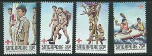 SINGAPORE SG435/8 1982 SCOUTS MNH