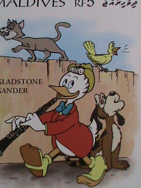 ​MALDIVES STAMP-1995 SC#2059a DONALD DUCK FAMILY ORCHESTRA -DISNEY CARTOON MNH