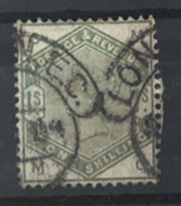 GB 1883 1s green vgu 2x cds good colour sg196 cat £325