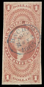 U.S. REV. FIRST ISSUE R72a  Used (ID # 98816)