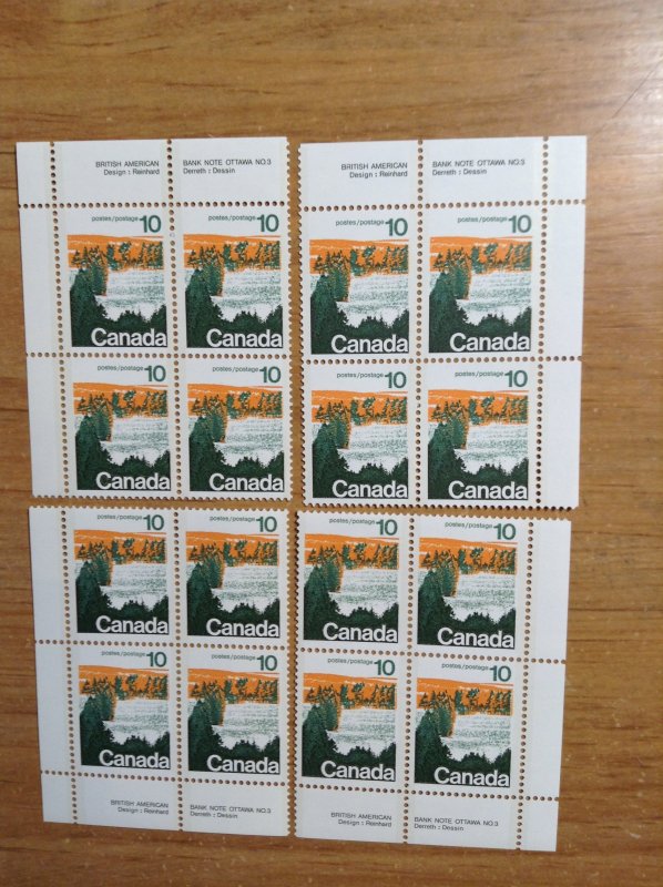 Canada SC 594a NH  PL #3 matched set