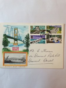 1968 British Bridges FDC to Bristol.