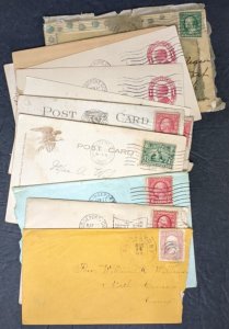 EDW1949SELL : USA 12 piece Bridgeport CT cover group 1850s-1930s