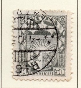 Latvia 1923-25 Early Issue Fine Used 50s. Postmark NW-91916