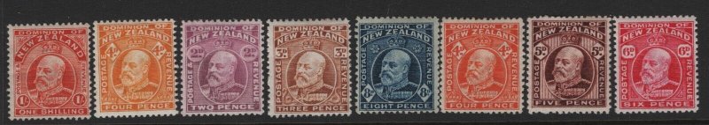 New Zealand Scott # 130-139 VF OG lightly hinged nice color cv $ 291 ! see pic !