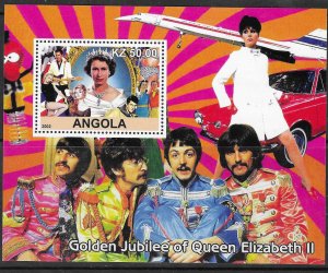 Angola 2002 Golden Jubilee of Queen Elizabeth II S/S