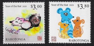 Rarotonga - 2019 - Year of the Rat - Set of 2