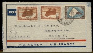 Argentina 1938 Registered Austria Rohrpost Pneumatic Cover G88944