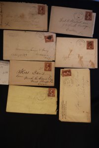 US 210 on 7 covers (3 w/encl.)  (#2139)