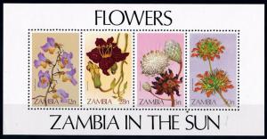 [67022] Zambia 1983 Flora Flowers Blumen Souvenir Sheet MNH