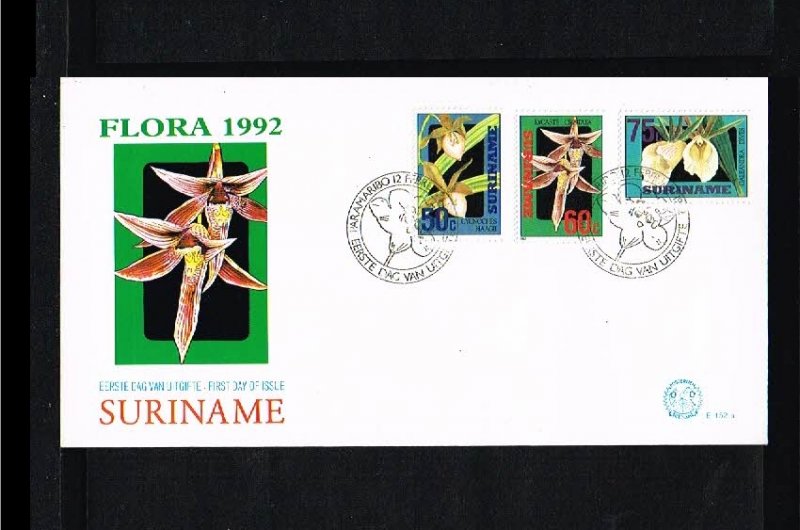 1992 - Rep. Surinam FDC E152A - Flora - Flowers - Orchids [LN020]