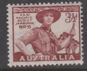 Australia 1952 Boy Scouts Jamboree Sc#249 MNH