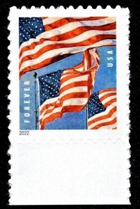 US 5654 U.S. Flags MNH VF/XF Forever Stamp