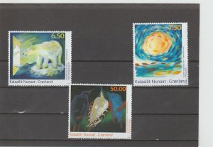 Greenland  Scott#  560-562  MNH  (2010 Contemporary Art)