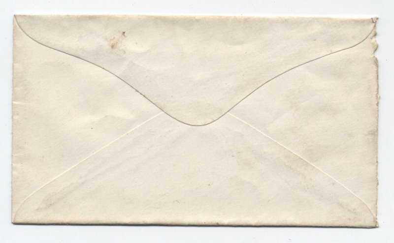 1860s Dumontville OH #65 cover manuscript postmark [h.4921]