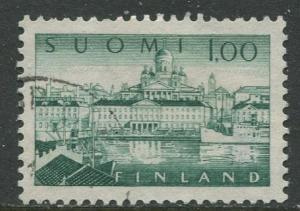 Finland - Scott 410 - South Harbour Helsinki -1963- Used - Single 1m Stamp