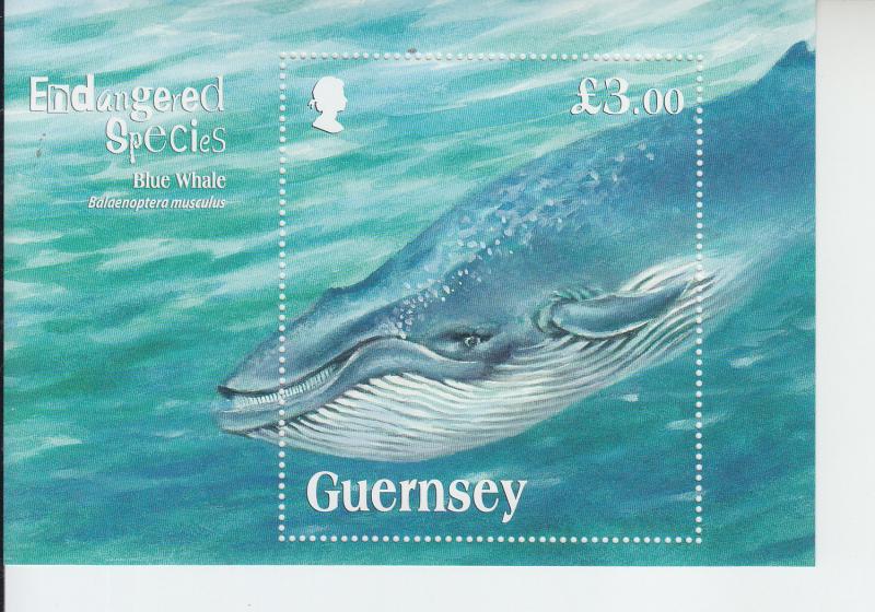 2011 Guernsey Blue Whale SS  (Scott 1124) mnh