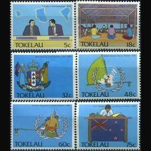 TOKELAU 1988 - Scott# 151-6 Political Set of 6 NH