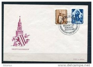 Germany 1955 First Day Special cancel Paintings (Ersttagbrief)