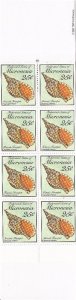 Micronesia - 1989 Tritons Trumpet Seashell 10 Stamp Booklet #88a 13Q-101