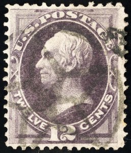 US Stamps # 162 Used XF Deep Color Light Cancel Scott Value $150.00