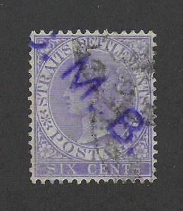 Straits Settlements Scott 12 Used