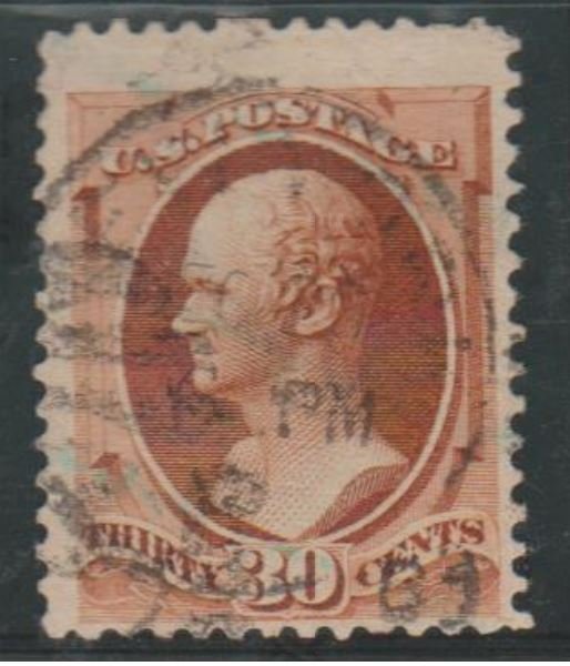 U.S. Scott #217 Hamilton Stamp - Used Single