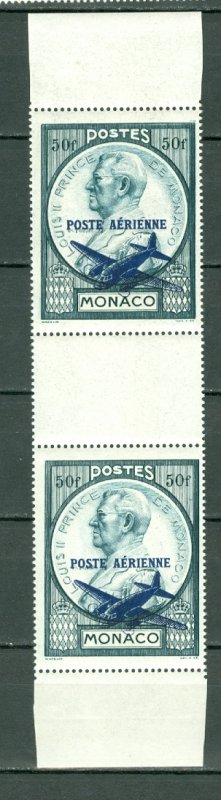 MONACO AIR #C8 GUTTER PAIR.....MNH