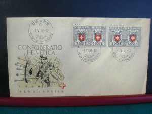 Switzerland 1950  Pro Patria B191 FDC  French Inscription  kt2
