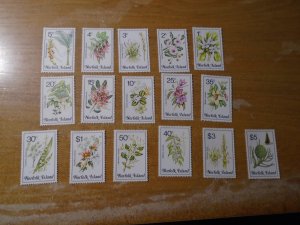 Norfolk Island  #  323-38  MNH  Flowers