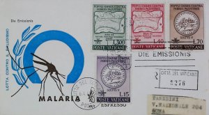 1962 Vatican City Anti-Malaria FDC X871-