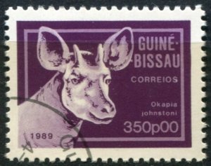Guinea-Bissau Sc#860 Used, 350p multi, Animals (1989) (1989)