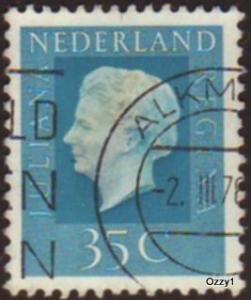 Netherlands 1972 Sc#461A, SG#1070 35c Blue Queen Juliana USED