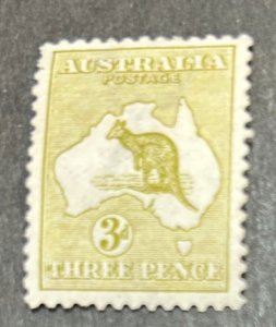 Australia, Sc. 5, 1913. Wmk 8 UNUSED, OG, VL H,  VF.   Cv.  $140