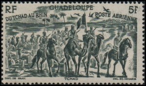Guadeloupe C4 - Mint-H - 5fr Chad to Rhine Issue (1946) (cv $2.85)