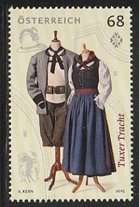 2015 Austria - Sc 2562 - MNH VF - 1 single - Traditional Tyrolean Costumes