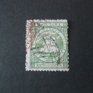 British Guiana 1862 Sc 33 FU