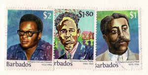 Barbados #1252,4-5 used famous men