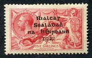 Ireland SG19 5/- Dollard Printing M/M (hinge remainders) Cat 90 pounds