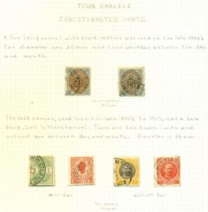 DANISH WEST INDIES CANCEL Collection, 50 diff incl. British, ring types & towns