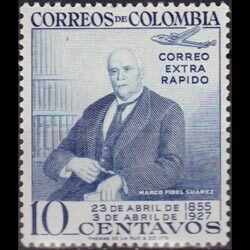 COLOMBIA 1955 - Scott# C272 Pres.Suarez Set of 1 LH