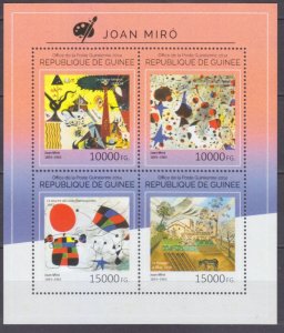 2014 Guinea 10777-10780KL Artist / Joan Miro 20,00 €
