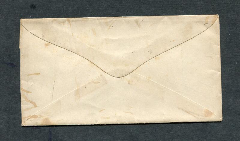 Postal History - Union Springs NY 1867 Serified CDS Cork Killer #65 Cover B0281