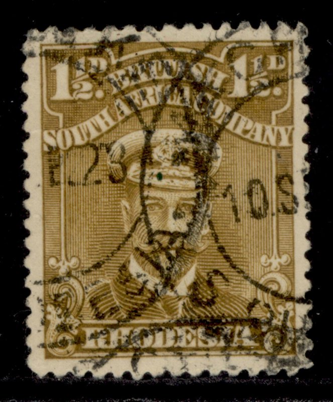 RHODESIA GV SG198, 1½d bistre-brown, FINE USED. 